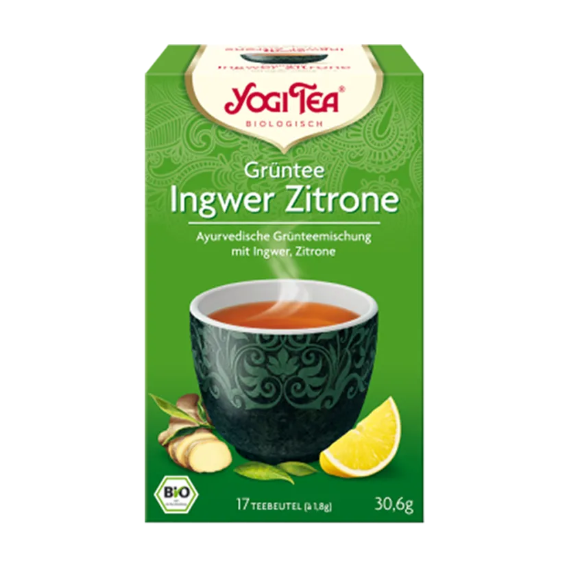 YOGI TEA Bio Grüntee Ingwer Zitrone