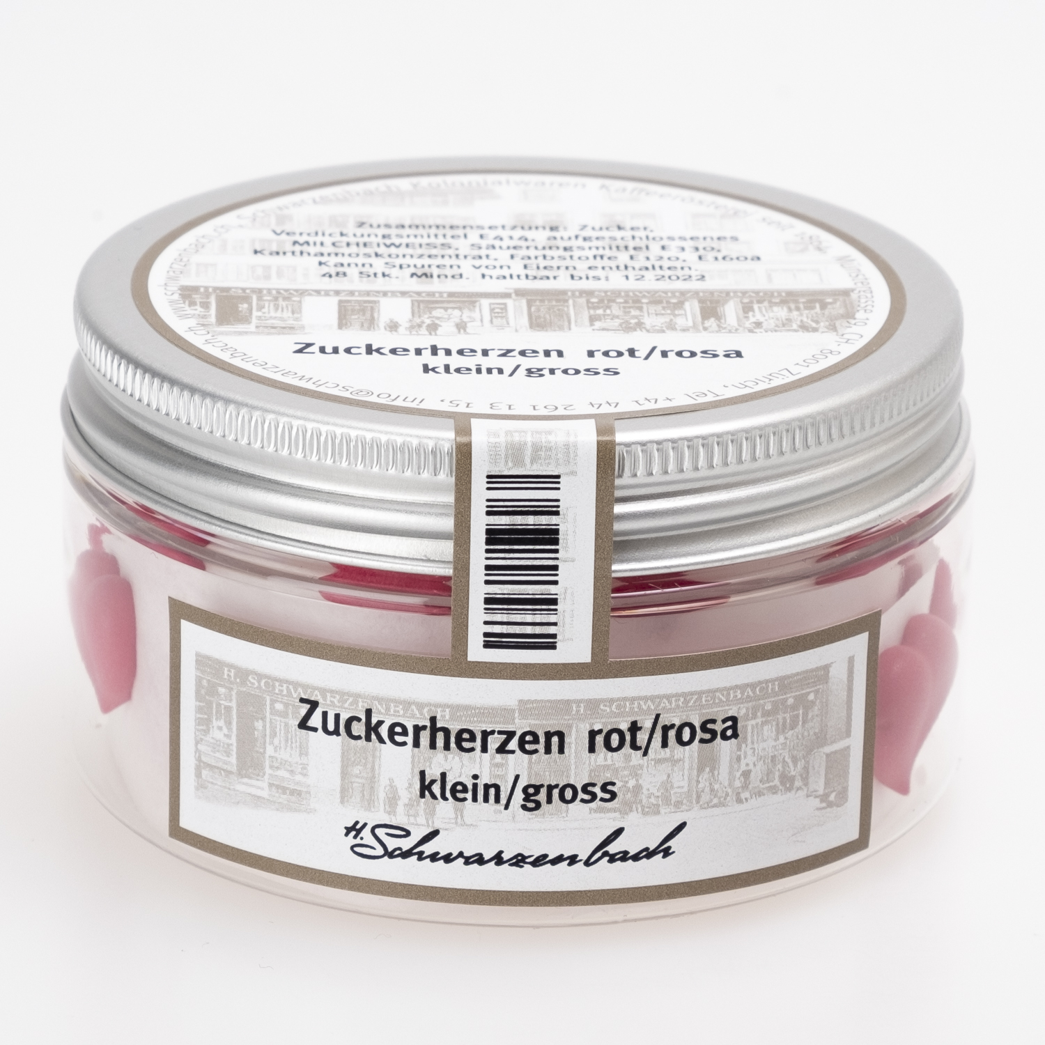 Sugar hearts red and pink, small and large 48 pcs. – Bild 3