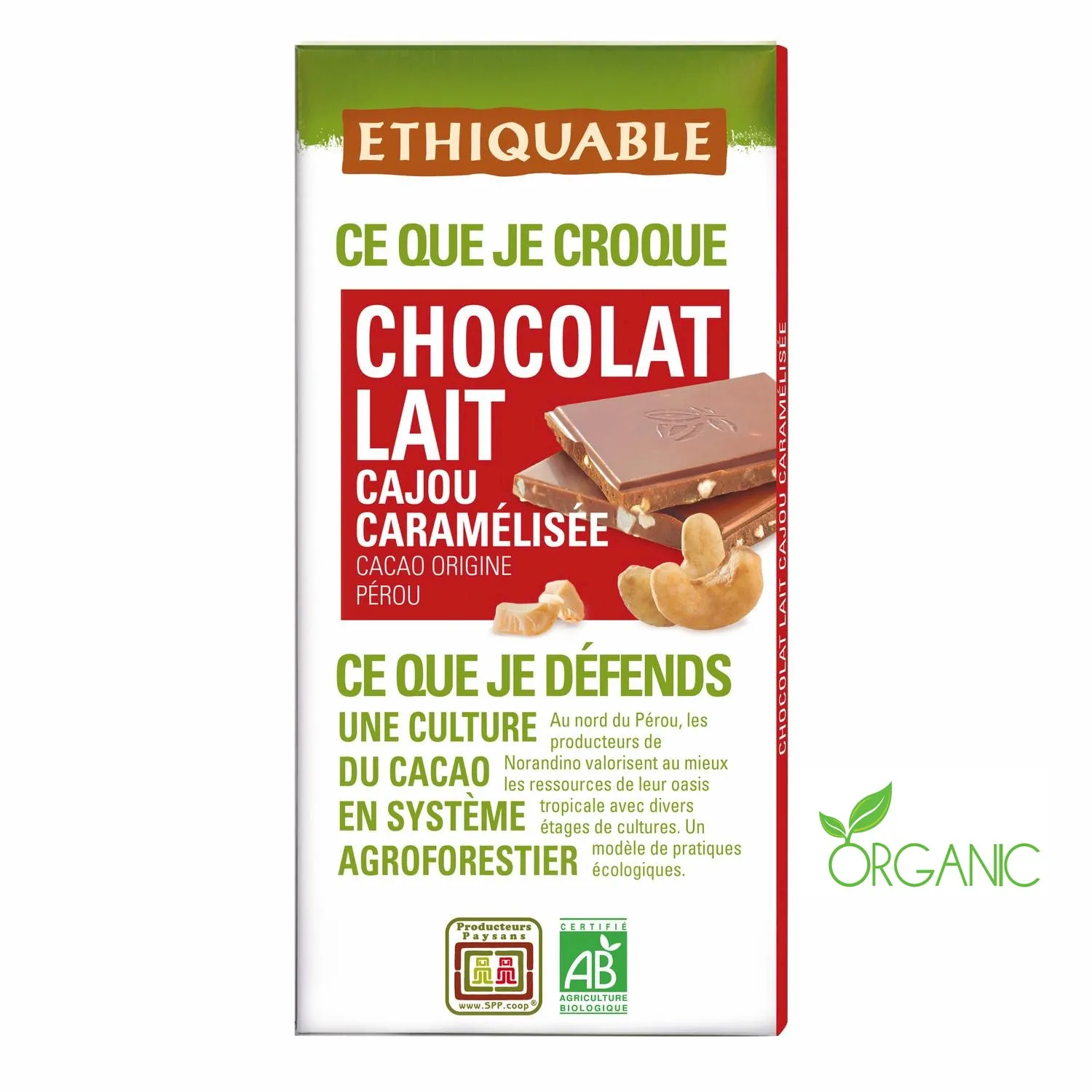 Bio Milchschokolade & Cashew Ethiquable