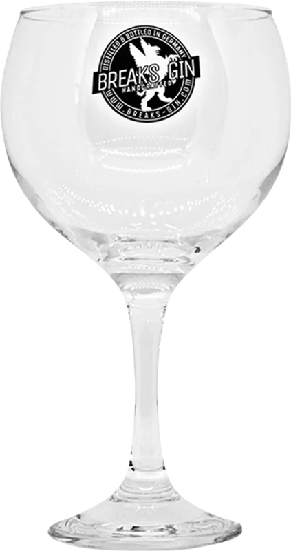 Breaks gin glass