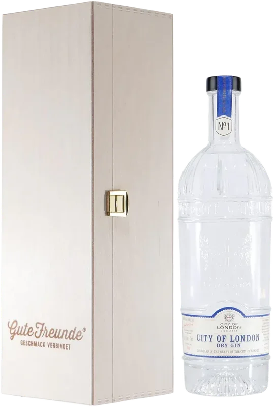 City of London Dry Gin No.1 mit Geschenk-Holzkiste