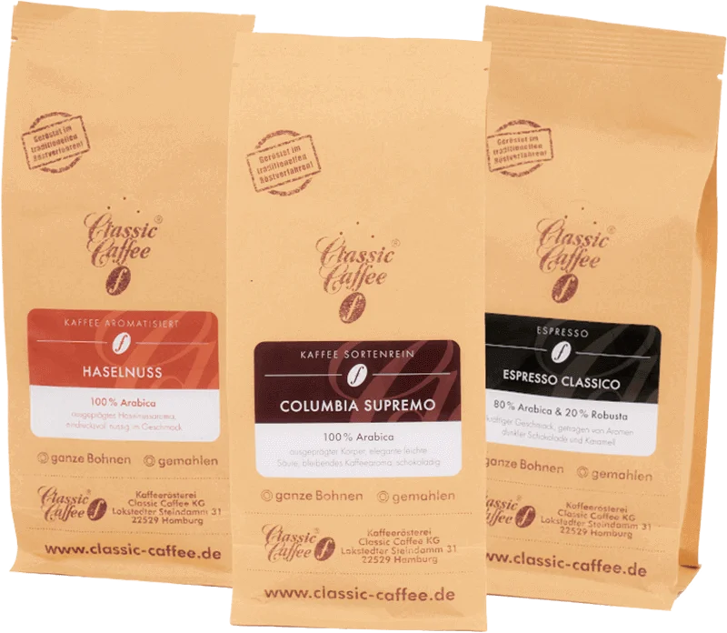 Coffee mix tasting package (Hazelnut + Columbia Supremo + Espresso Classico)