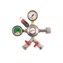 CO2 Druckminderer PREMIUM 2-leitig mit VA – Bier