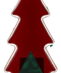 Deheck plum and cinnamon liqueur in a Christmas tree bottle