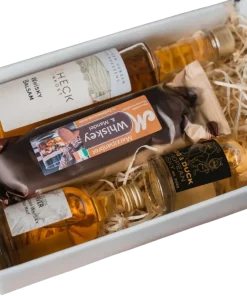 Deheck Whisky Geschenkset XXL (2x Whisky + 1x Whisky Balsam Essig + 1x Whisky Marzipanbrot)