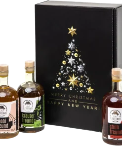 Christmas box spice trio (1x garlic oil + 1x herb oil + 1x chili oil)