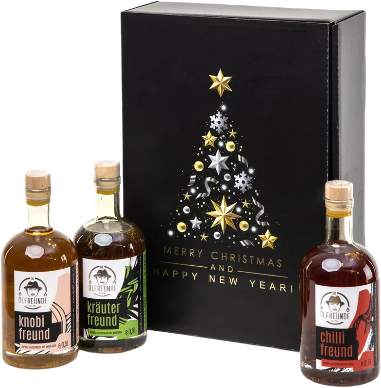 Christmas box spice trio (1x garlic oil + 1x herb oil + 1x chili oil) – Bild 2