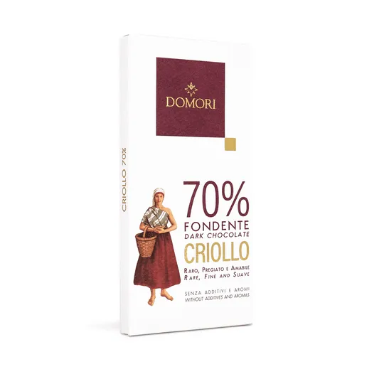 Dunkle Schokolade »Fondente Criollo« 70 %.