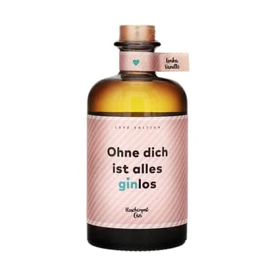 Flaschenpost Gin „Ohne dich ist alles ginlos“ 50cl – Bild 2