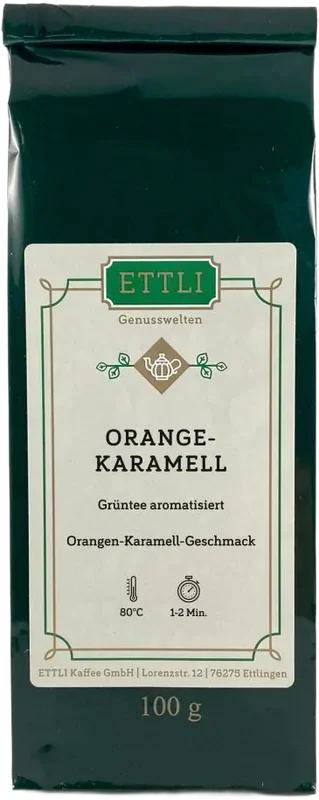 Grüntee Orange Karamell