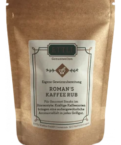 Roman’s coffee rub spice preparation