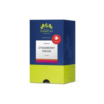 London Tea Strawberry Dream Früchtetee mit 25 Pyramidenbeutel