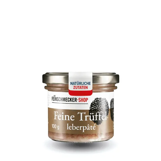 Feinschmecker-Shop »Feine Trüffelleberpaté«.