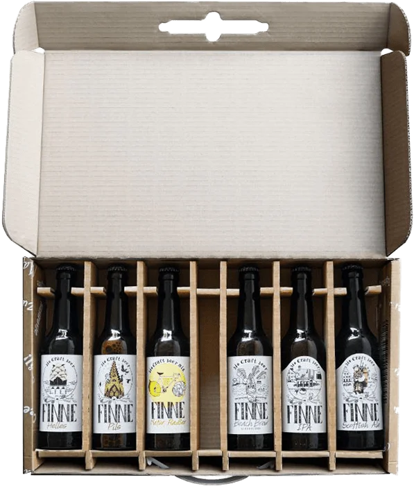 6 Flaschen Craft Beer im Geschenkset (Helles + Pils + IPA + Scottish Ale + Natur Radler + Beach Brew)