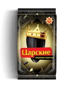 Zarskie SBK schwarz geröstet 400g /Царские Семечки черные, жареные 400г
