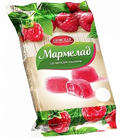 AKF Gele in Zucker Himbeeregeschmack 300g АКФ Мармелад желейный со вкусом малины 300г – Bild 2