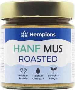 Organic hemp puree roasted