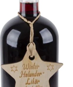 Winter elderberry liqueur