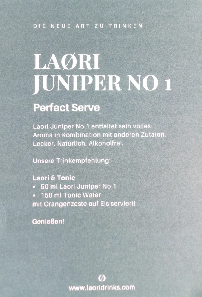 Laori Juniper No 1 – 0,5l – alkoholfrei – Bild 5