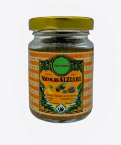 Olivenpaste mit Orangenzesten und Kräutern.