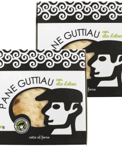 Pane Guttiau mit Olivenöl, 2er-Set.