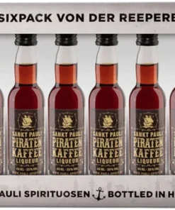 Piratenkaffee Lütten – Coffee liqueur six-pack in gift box 6x 4cl