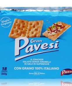 PAVESI Cracker salato senza granelli – Gesalzen ohne Salzkörner – 0,56kg