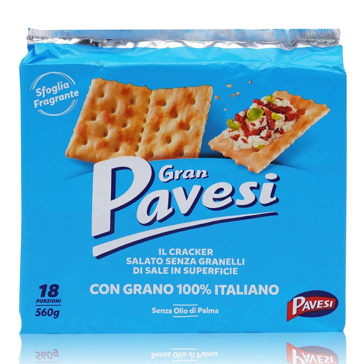 PAVESI Cracker salato senza granelli – Gesalzen ohne Salzkörner – 0,56kg – Bild 2