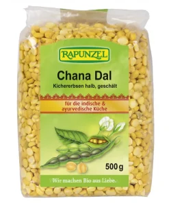 Rapunzel – Chana Dal, Kichererbsen halb, geschält – 500g