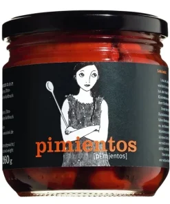 Rote Paprikaschoten, ganz und gegrillt, in Öl »Pimientos del Piquillo DOP«, 290 g.