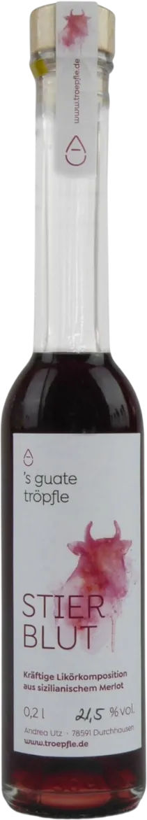 Stierblut Weinlikör (Merlot) – Bild 2