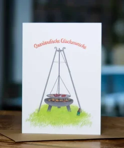 Saarländische Glückwunsch Karte – Schwenker