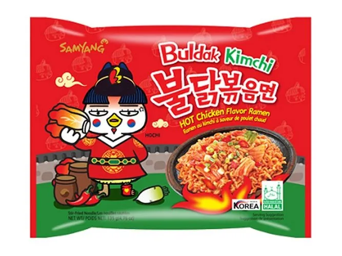 SAMYANG Instant Nudeln Hot Chicken Kimchi 135g – Bild 2