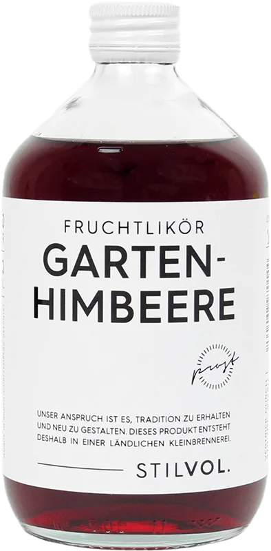 Garden raspberry fruit liqueur – Advent calendar