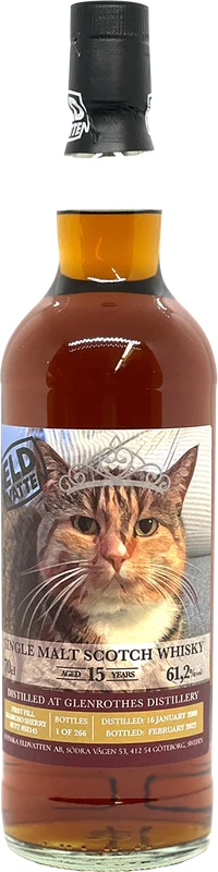Svenska Eldvatten Cat Label Serie Glenrothes 15 – Schottischer Single Malt Whisky
