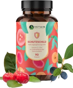 Vetain Schutzschild Immun Komplex Kapseln mit Vitamin C & Zink