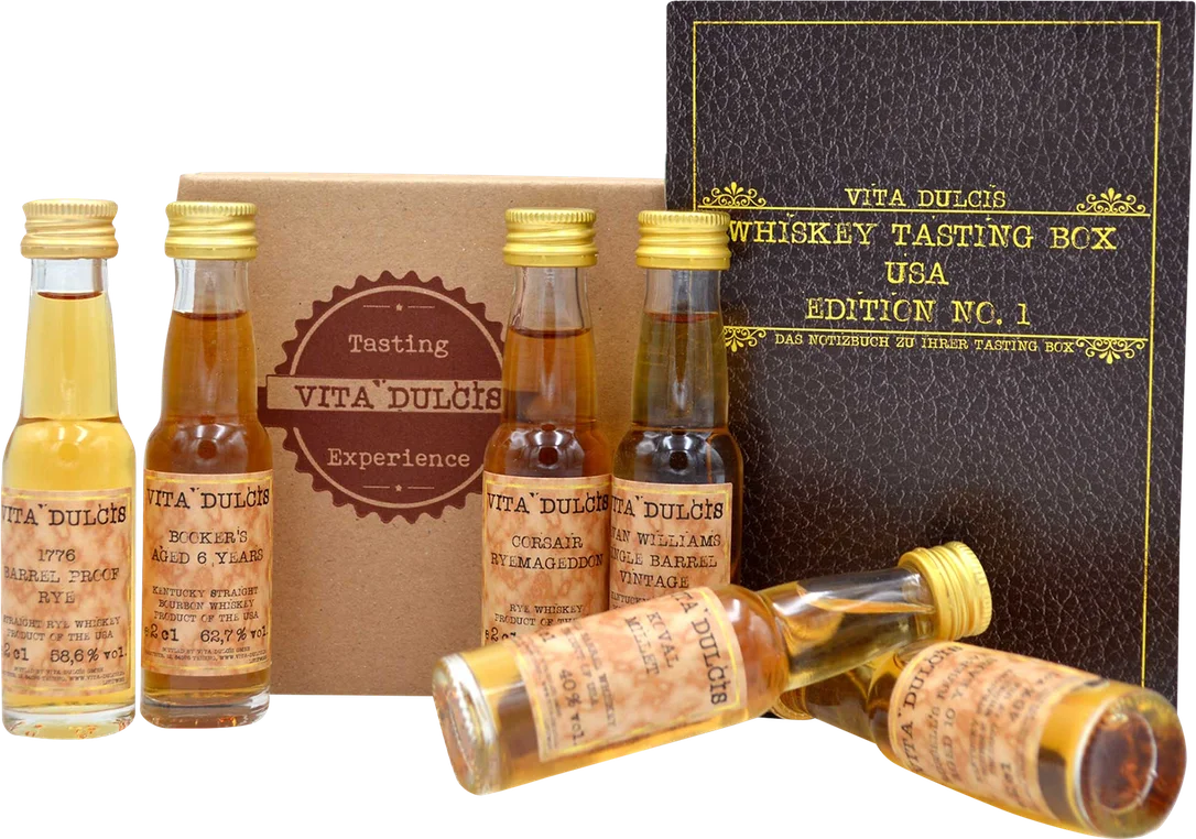 Vita Dulcis Whisky Tasting Box USA (6x Whisky Minis) – Bild 2
