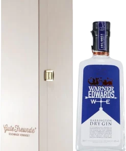 Warner Edwards Harrington Dry Gin mit Geschenk-Holzkiste