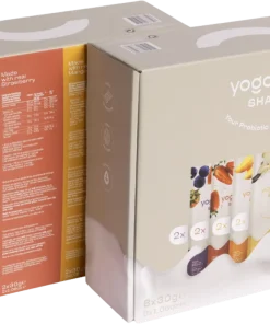 YOGOODY Shake Experience Pack (2x Erdbeere + 2x Mango + 2x Waldbeere + 2x Vanille + 1 Shaker)